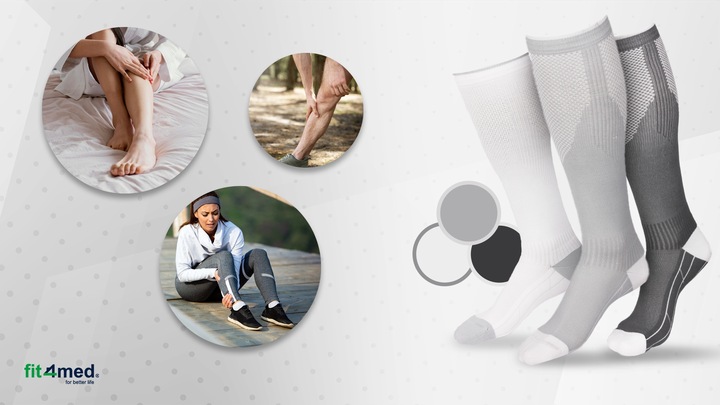 SKARPETY KOMPRESYJNE PODKOLANÓWKI UCISKOWE PRZECIWŻYLAKOWE ŻYLAKI