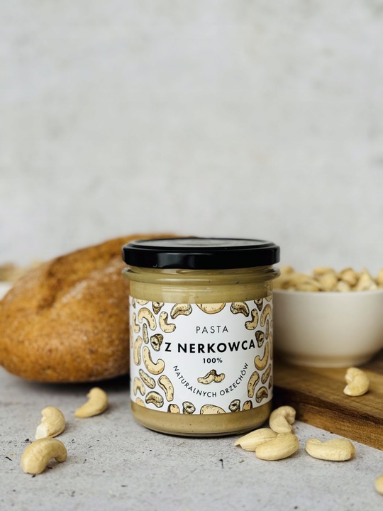 Pasta z nerkowca 300 g - Idealne smarowidło, 100% orzechów, Bez Dodatków