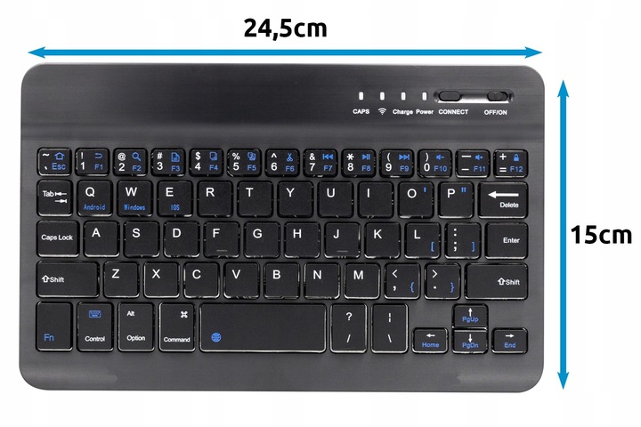 ETUI I KLAWIATURA DO SAMSUNG GALAXY TAB A9 8.7" 2023 SM-X110 SM-X115 CZARNY