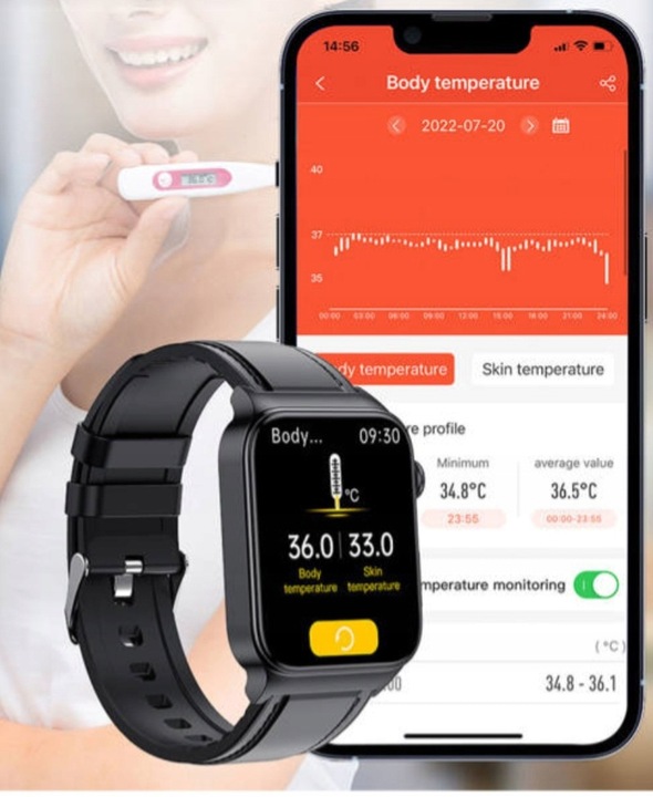 SMARTWATCH Z FUNKCJĄ POMIARU CUKRU GLUKOZA TK12 CIŚNIENIE MENU Polski WATCH