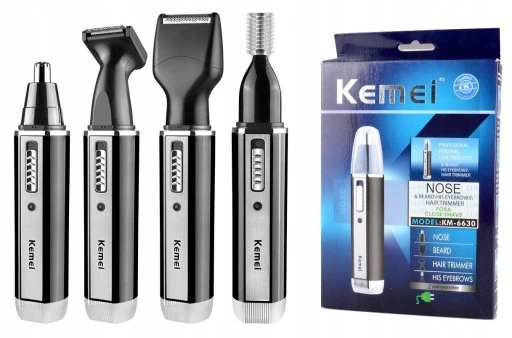 MASZYNKA TRYMER 4W1 DO WŁOSÓW BRODY NOSA BRWI