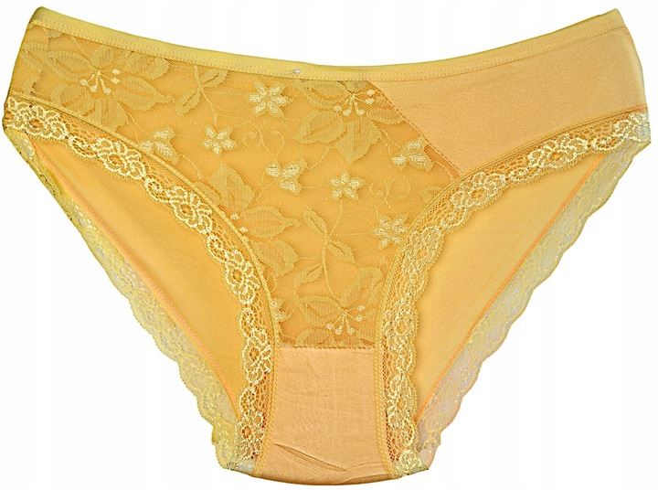 Majtki DAMSKIE figi bambusowe KORONKOWE zestaw 8 SZTUK rozmiar XL