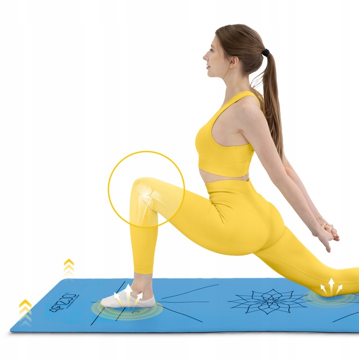 MATA DO JOGI ĆWICZEŃ GIMNASTYCZNA EKOLOGICZNA PROFESJONALNA GUMOWA