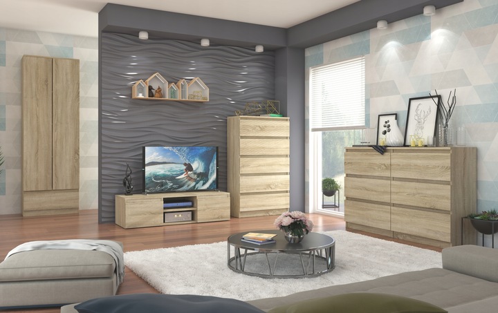 Szafa regał biurowy książki 60cm 2d 1sz sonoma B-4