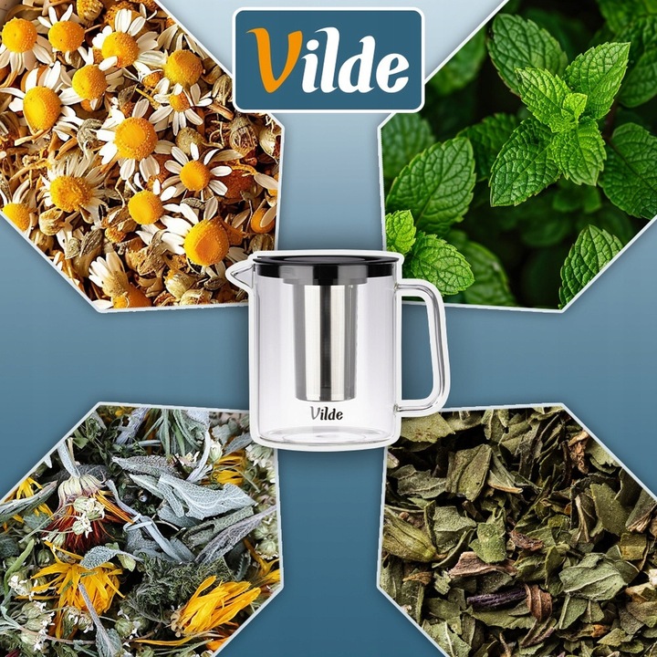 Zaparzacz DZBANEK Z ZAPARZACZEM sitkiem imbryk parzenia herbaty ziół 1,5L