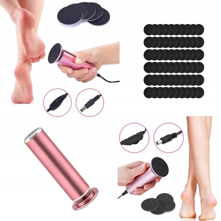 PILNIK ELEKTRYCZNY FREZARKA DO STÓP PIĘT TARKA ZESTAW USB + 60 WKŁADÓW