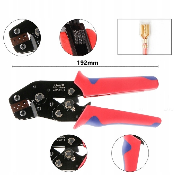 Zaciskarka praska konektorów zestaw samochodowych duży zestaw złącza