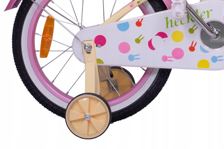 Rowerek dziecięcy Heckler Rainbow 16" White / Yellow