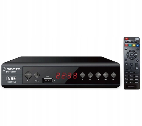 TUNER DEKODER DVBT2 DVBT 2 TV NAZIEMNEJ PILOT FHD HEVC H.265 HDMI PVR