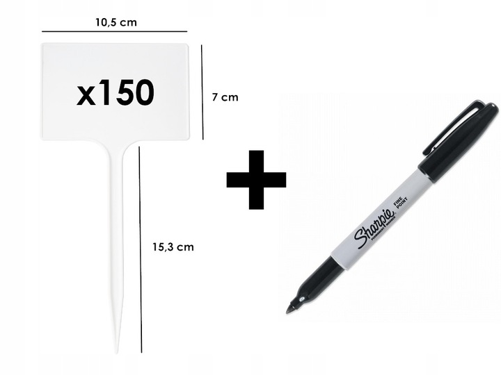 Tabliczki Etykiety do opisu roślin + marker