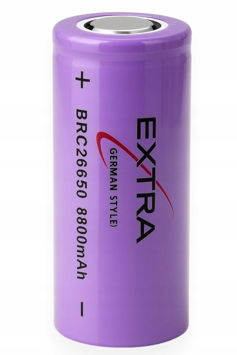 Akumulator 26650 8800 mAh 3,7V LI-ION bateria do Latarki Radia Extra