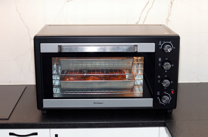 Mini Piekarnik 65L suszarka do grzybów - termoobieg rożno światło 2x