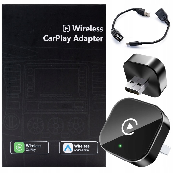 CarPlay Android Auto adapter Plug&Play bezprzewodowy moduł USB iOS