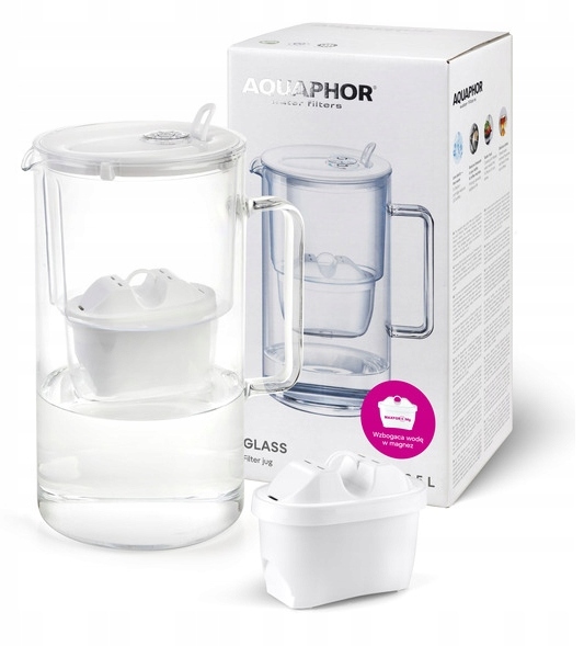Dzbanek filtrujący szklany Aquaphor Glass z filtrem Maxfor Mg2 - 2,5 L