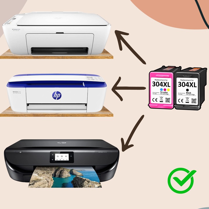 Tusz do HP 304 XL czarny kolor POZIOM TUSZU