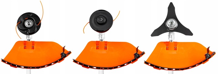 POTĘŻNA KOSA SPALINOWA PODKASZARKA SILNIK 3xGŁOWICA 2xTARCZA 2x