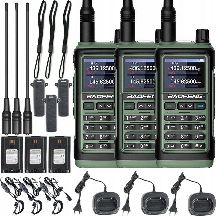 Krótkofalówka Radiotelefon Baofeng UV-17E Walkie Talkie PMR VHF UHF USB-C