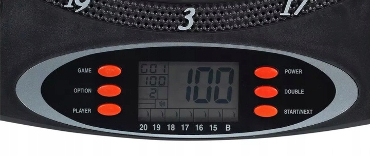 ELEKTRONICZNA TARCZA DO DARTA METEOR LCD 6 rzutek
