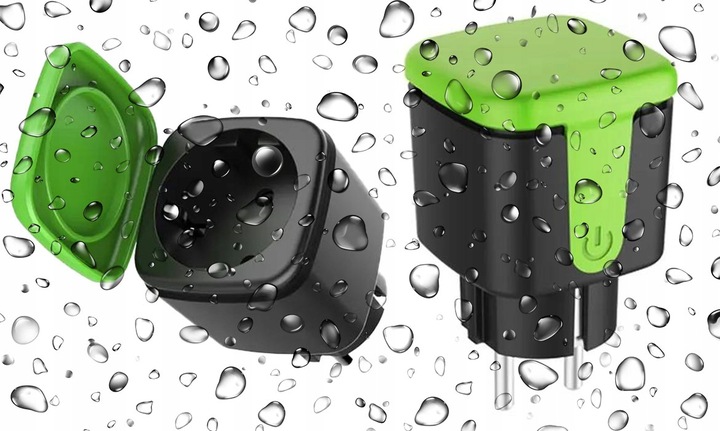 Gniazdko zewnętrzne WIFI 16A IP44 TUYA POMIAR