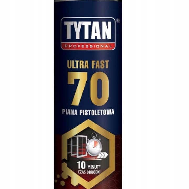 Tytan Ultra Fast 70 Szybka Piana Montażowa 860ml