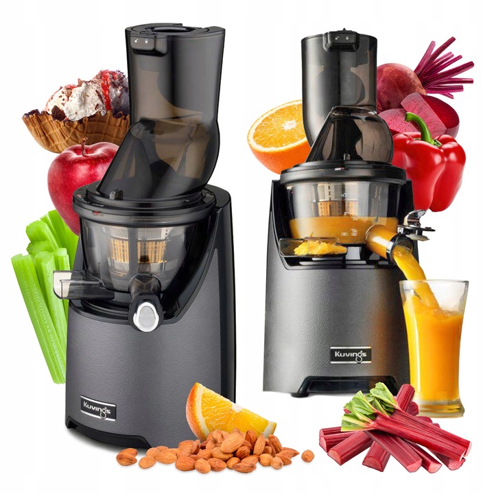 KUVINGS EVO820 PLUS WYCISKARKA WOLNOOBROTOWA DO SOKÓW Z OWOCÓW WARZYW
