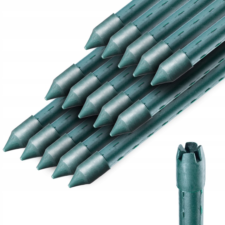 TYCZKA DO ROŚLIN PODPORA 180cm TYCZKI PALIK POMIDORÓW POWLEKANA 16mm