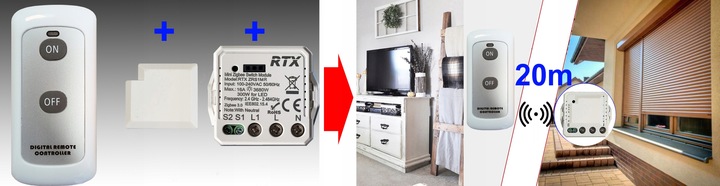 RTX Moduł MINI Przekaźnik Sterownik 16A TUYA ZigBee