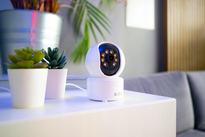 KAMERA WIFI IP WĘWNĘTRZNA OBROTOWA NIANIA 3MPx ZOOM SMART MINI 2K DETEKCJA