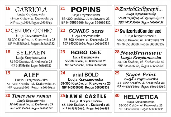 Pieczątka wagraf 4 firmowa LOGO Biurowa 6-7 linii tekstu kolory zatyczka
