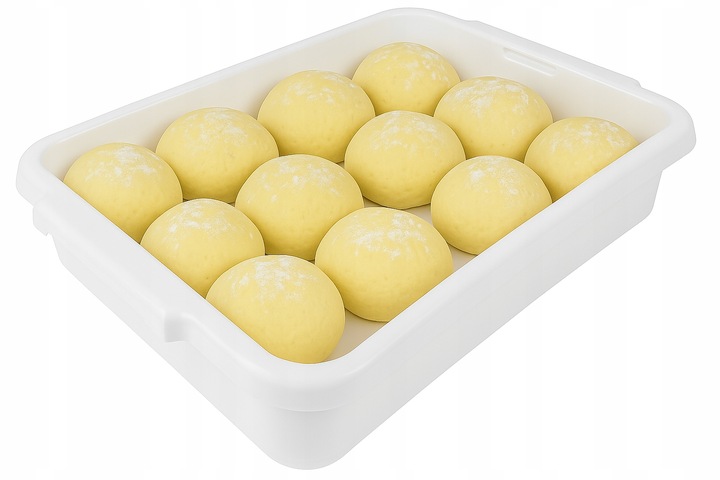 Pojemnik 40x30 z pokrywką do dojrzewania ciasta na pizzę gastronomiczny