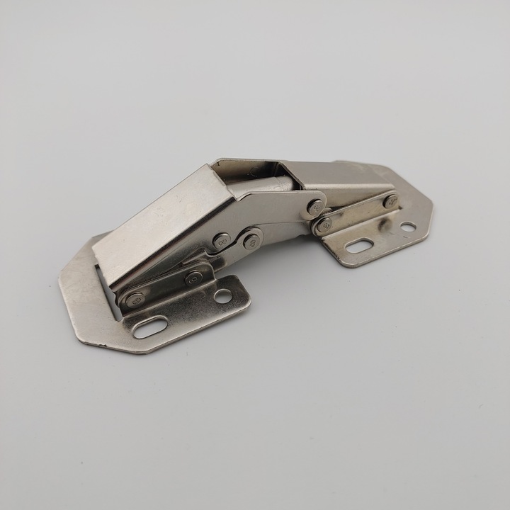 4x ZAWIAS MEBLOWY BEZPUSZKOWY DUŻY ZAWIAS NAKŁADANY ZAWIAS TŁOCZKOWY