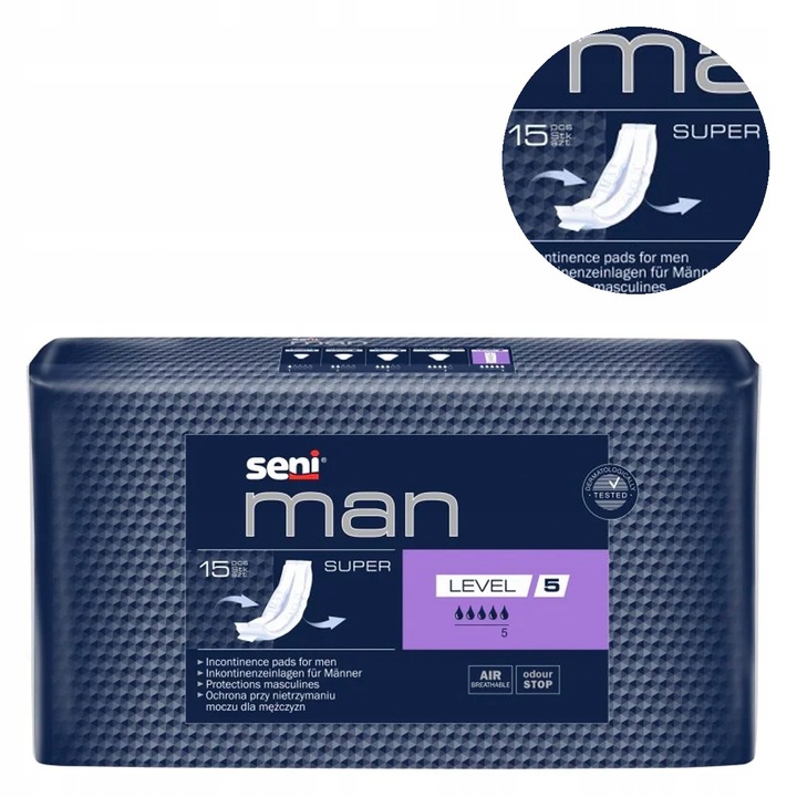 Seni Man Super Level 5 wkładki urologiczne 15