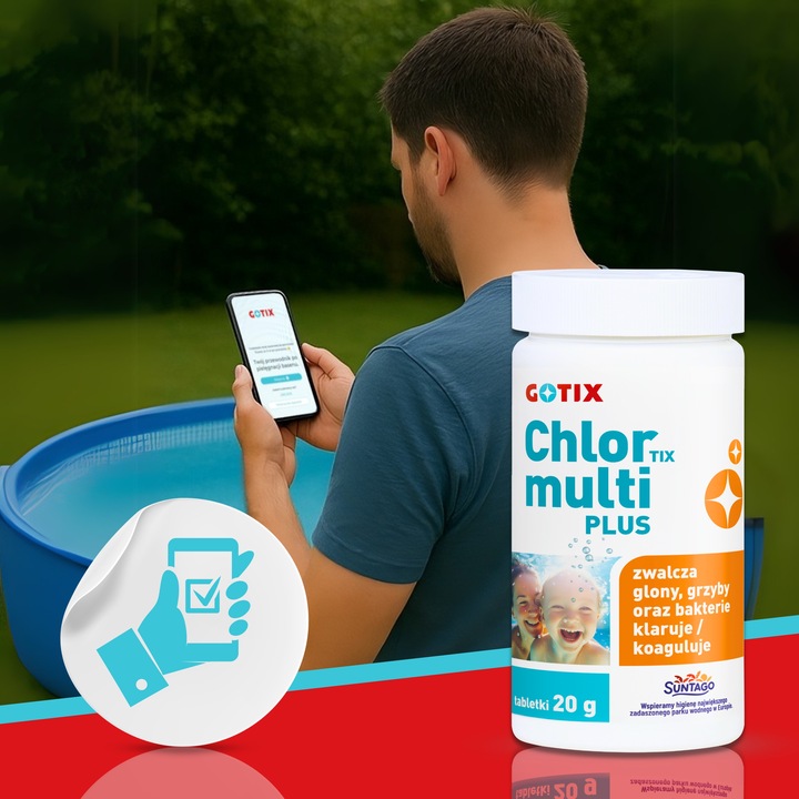 Chlor do Basenu Jacuzzi SPA Tabletki Multifunkcyjne Chemia do Basenu -