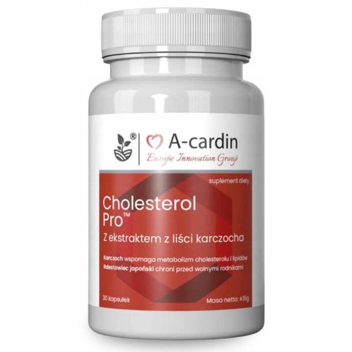 A-CARDIN - SUPLEMENT DIETY CHOLESTEROL KREW KAPSUŁKI