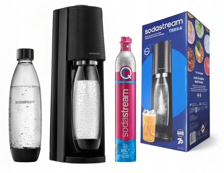 saturator wody gazowanej SodaStream Terra czarny butelka 1L + CO2