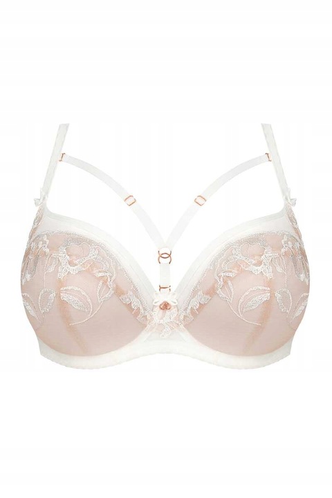 GORSENIA Biustonosz miękki z fiszbinami Cotton candy 867 kremowy 105C