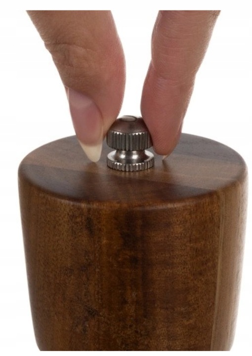 Młynek ręczny do soli i pieprzy DREWNIANY Ruhhy 2 sztuki