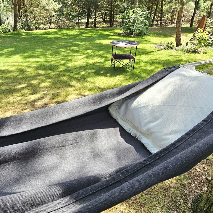 HAMAK OGRODOWY TURYSTYCZNY BOHO MOCNY DWUOSOBOWY 150x275cm 240kg +