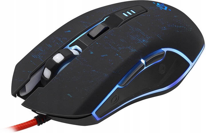 MYSZKA PRZEWODOWA GAMINGOWA DLA GRACZY PODŚWIETLENIE LED 7200 DPI