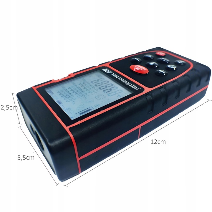 DALMIERZ LASEROWY MIERNIK ODLEGŁOŚCI CYFROWY HT-40