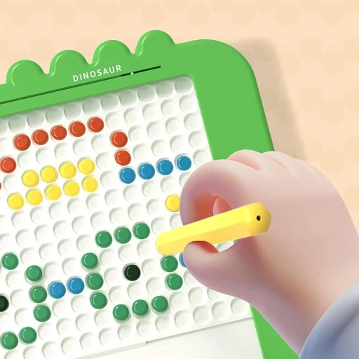 Tablica magnetyczna Dino Board Mozaika Montessori układanka krążki MagPad