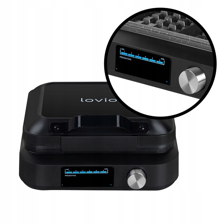 Gofrownica 2 GOFRY DUŻE CHRUPIĄCE MOCNA SZYBKA regulacja czasu