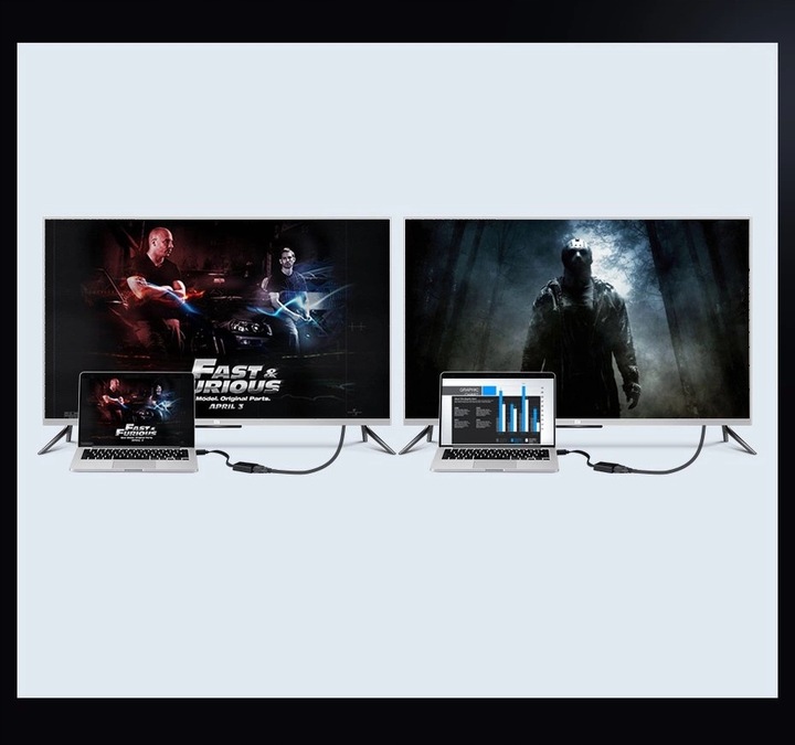 Ugreen adapter przejściówka HDMI - VGA micro USB / audio 3,5 mm mini jack