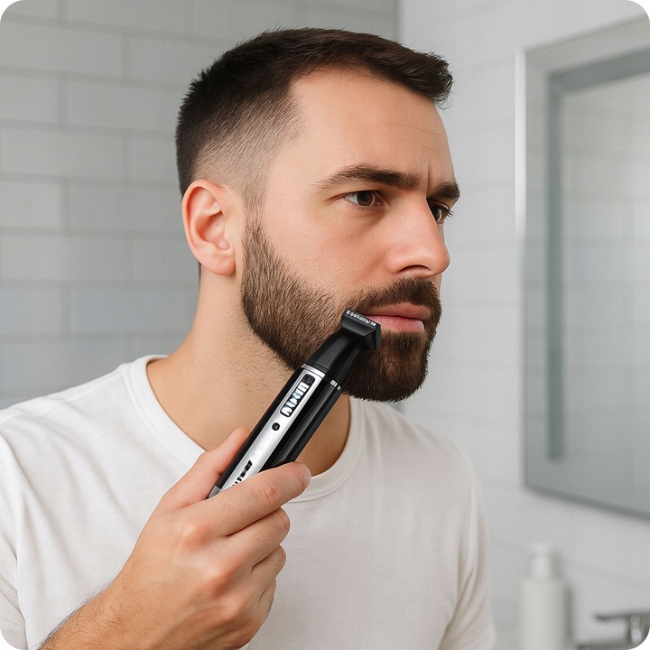 TRYMER GOLARKA DO NOSA USZU GOLENIE BRODY WŁOSÓW ZAROSTU 4w1 MOCNY