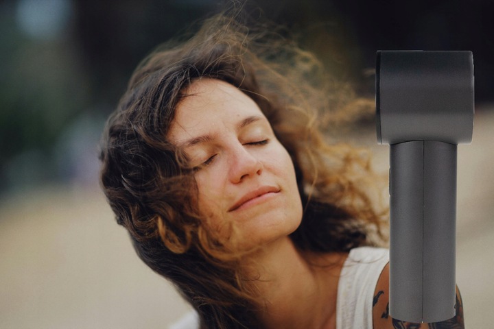 WENTYLATOR WIATRAK MINI WIATRACZEK RĘCZNY PODRÓŻNY PLAŻOWY PRZENOŚNY