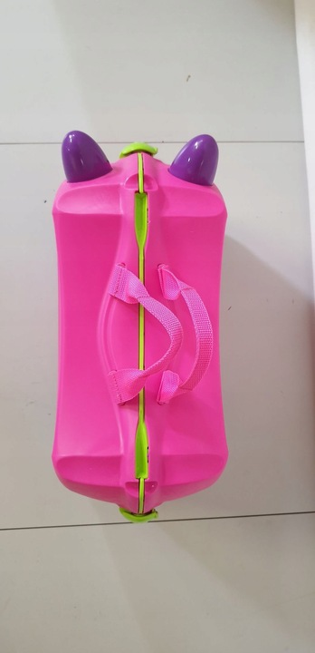 Walizka na Kółkach Dla Dzieci Jeździk Dziecięcy 2w1 Zabawka dla Dziecka Róż