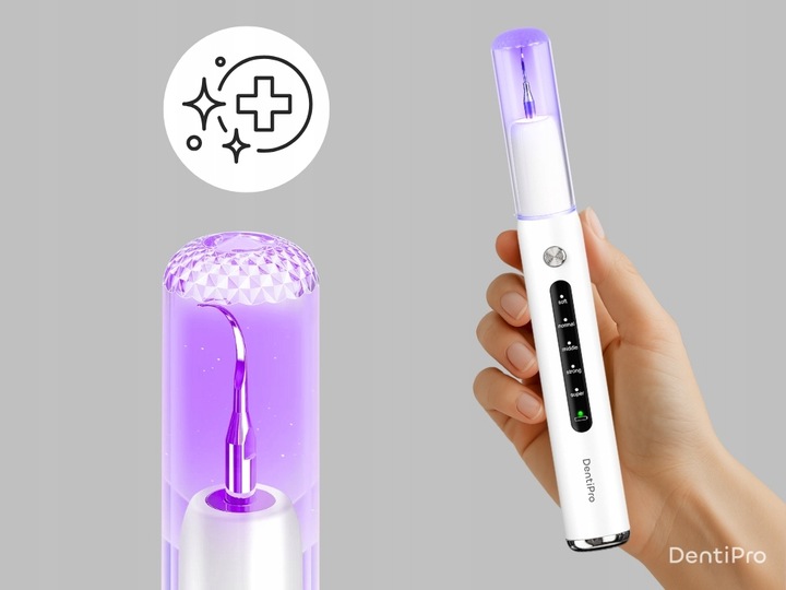 Skaler Ultradźwiękowy Do Zębów - 5 trybów do usuwania kamienia