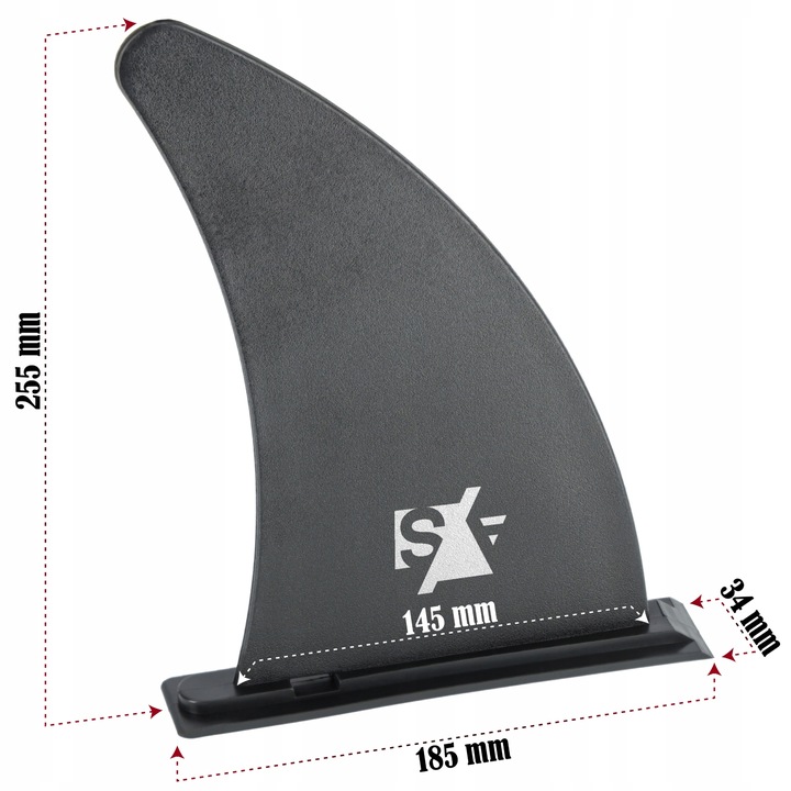 UNIWERSALNA PŁETWA STATECZNIK DO DESEK SUP 9" FIN CENTRALNY ACTIV/SPACE