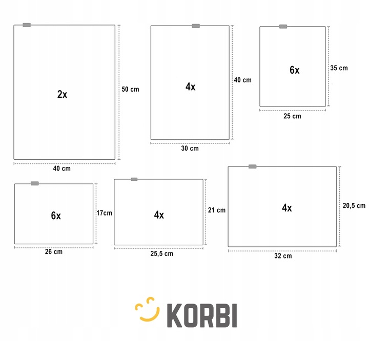 ORGANIZER PODRÓŻNY 26 SZT DO WALIZKI TORBY SZAFY ZESTAW WORKI UBRANIA BUTY