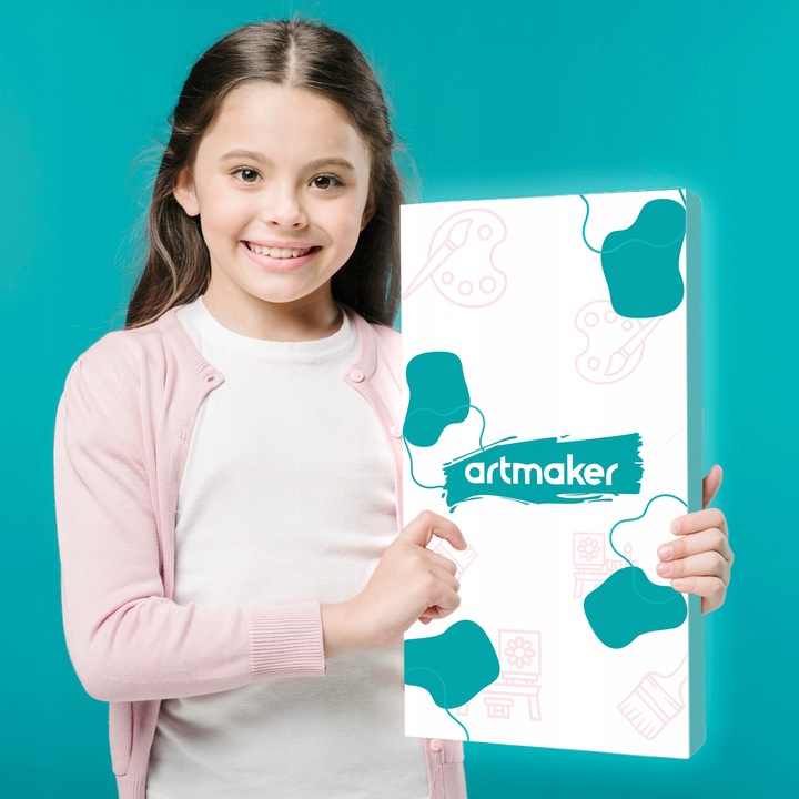 Zestaw SET do malowania artystyczny sztaluga farby